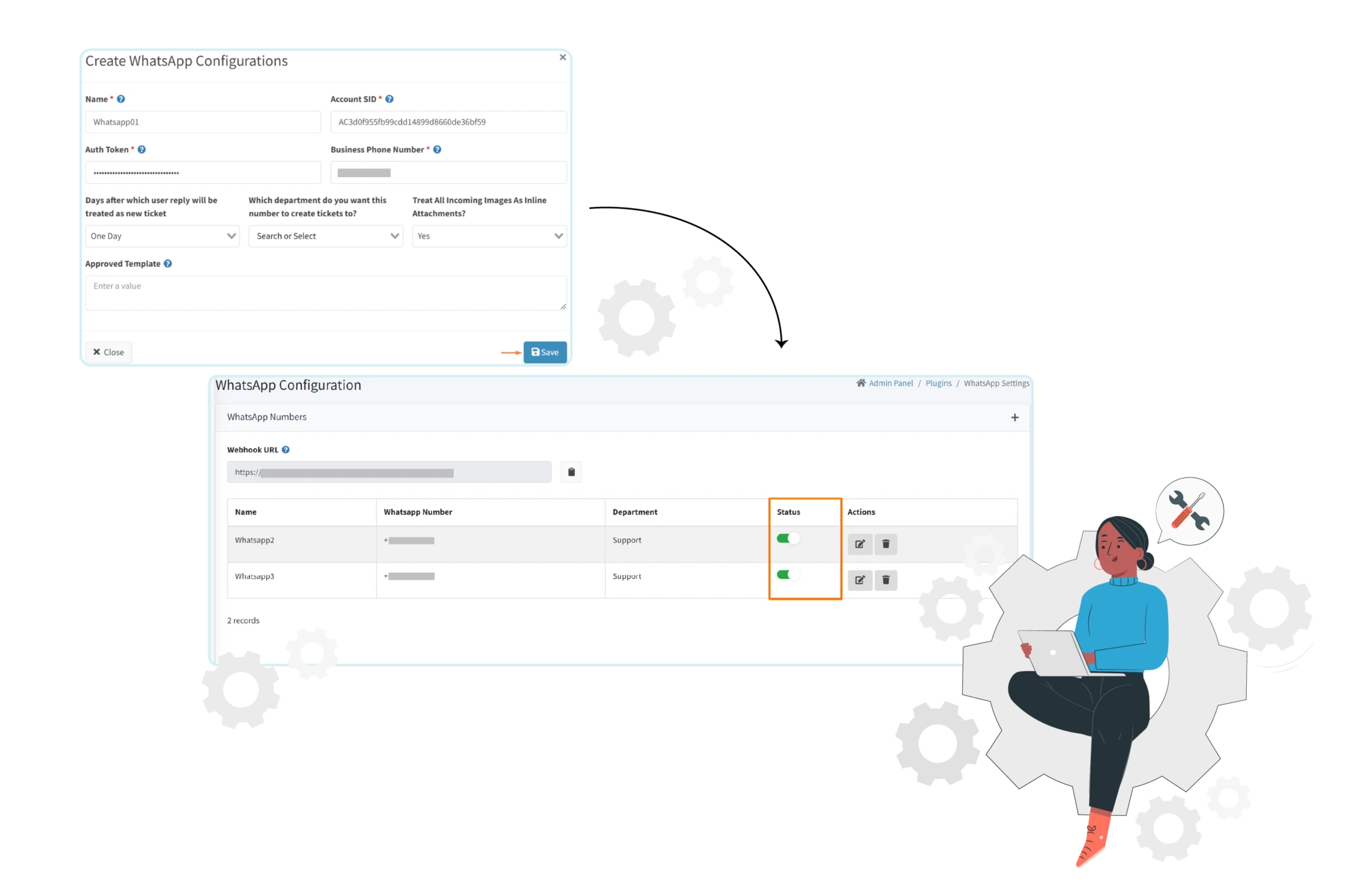 Faveo Integrate with Whatapp 03 2048x1351 1