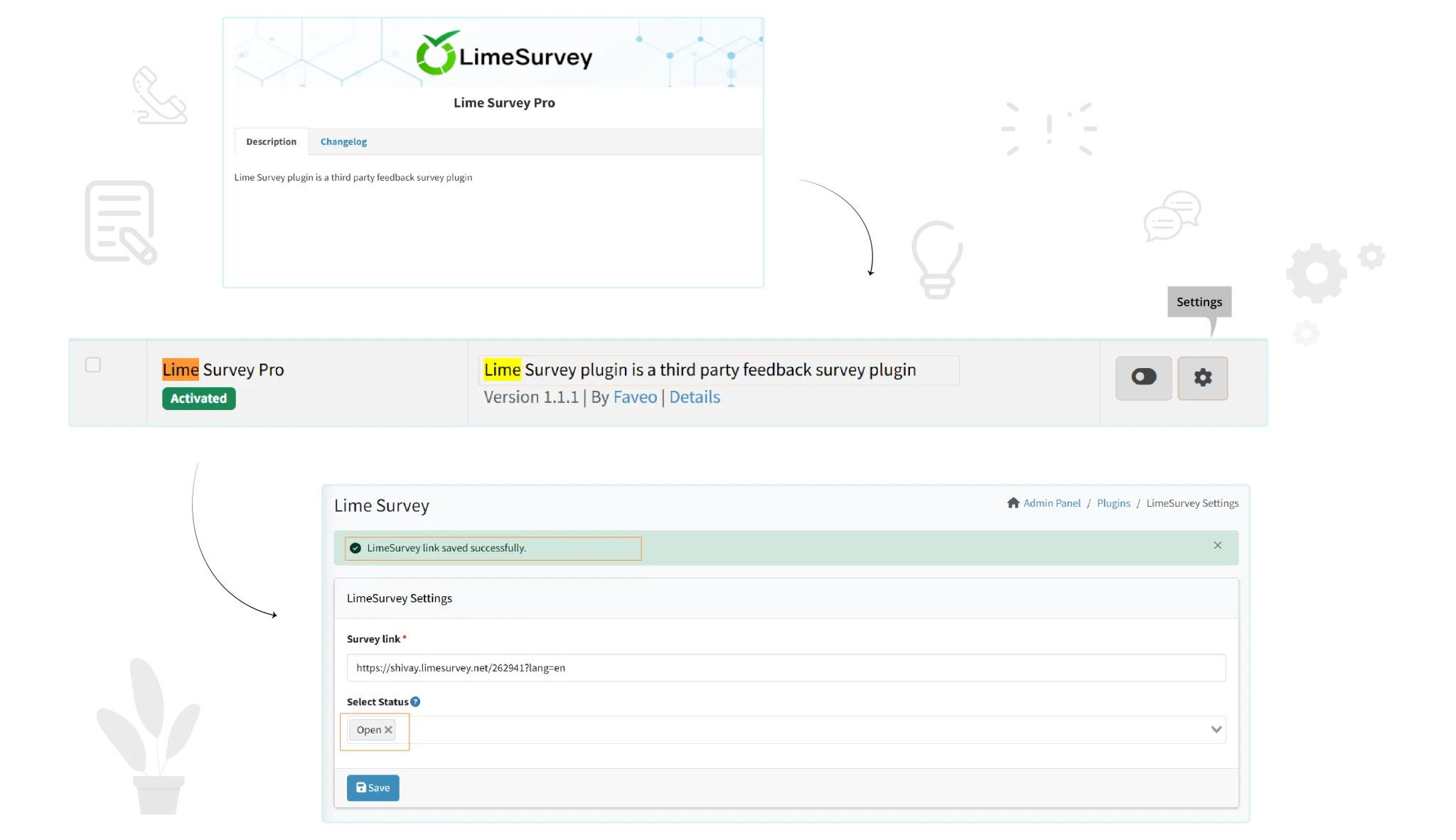 Lime Survey Integration with Faveo 02 2048x1182 1