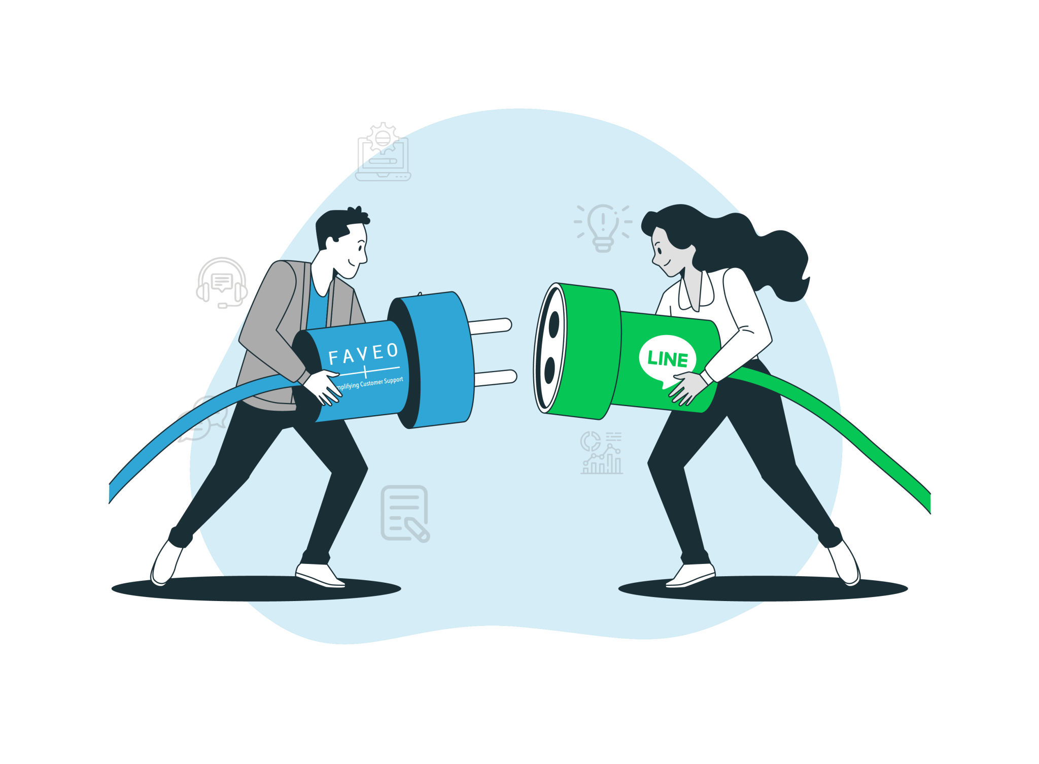 Line Integration in Faveo