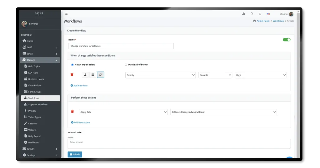 change-Work-Flow Change Workflow